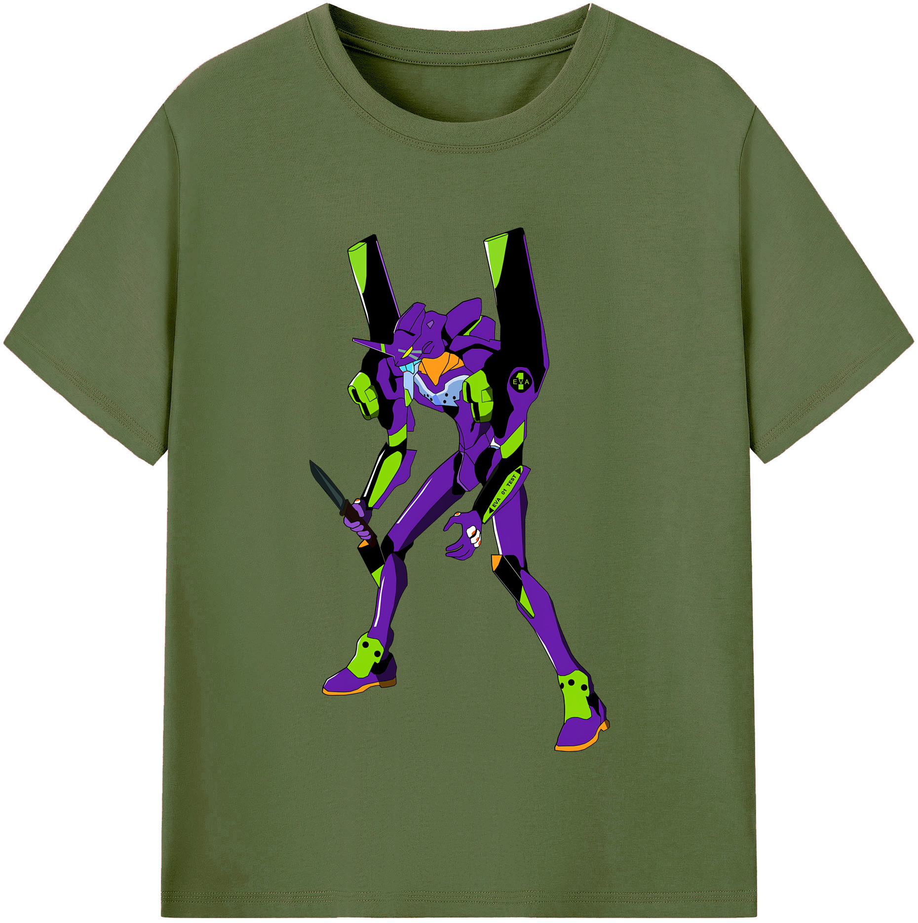 （画像用） EVA 新世紀エヴァンゲリオン 綿100％半袖Tシャツ（フロントプリント）